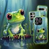 Cute frog phone case in kawaii anime style for iPhone, Galaxy, Pixel
